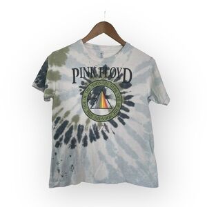 Pink Floyd Dark Side of the Moon tye dye short sleeve shirt
